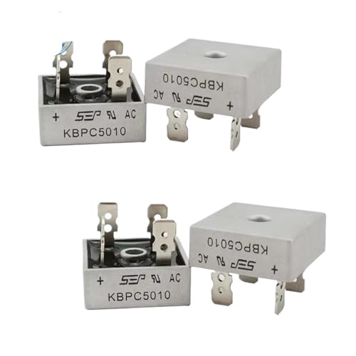 Kit de puente rectificador de diodo KBPC5010 50A 1000V, componentes para rectificadores electrónicos