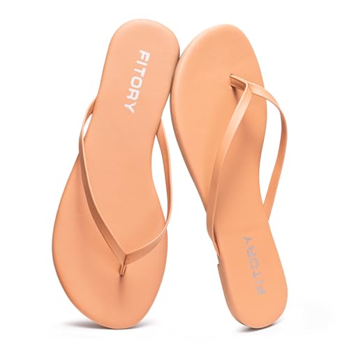 Image of FITORY Womens Flip Flops Fashion Casual Thong Walking Slide Summer Sandals