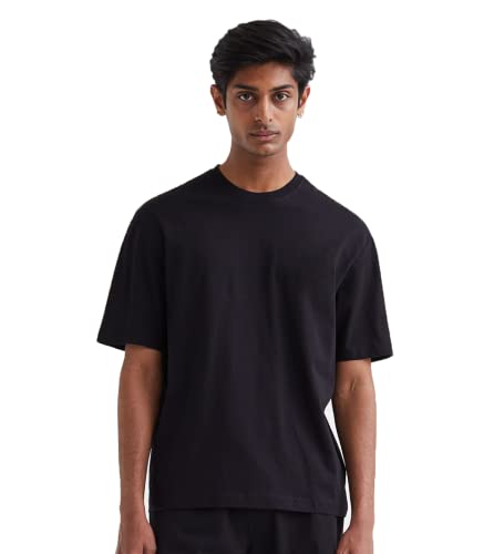 Image of Besick Oversized Plain Cotton Drop Shoulder Baggy fit Tshirt for Men