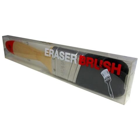 Fun Artsy Painter's Brush Eraser - Wooden Handle - By NUOP Design Cover