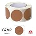 SHYGO® 1“ Brown Circle Dot Stickers Color Coding Labels, 1000PCS 2 Rolls