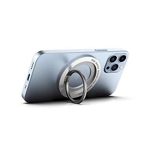 Magnetic Phone Ring Holderï¼Popsocket Magnetic Phone Grip for iPhone 14 13 12 Adjustable Kickstand,Magnetic Finger Phone Ring Stand Holder Silver