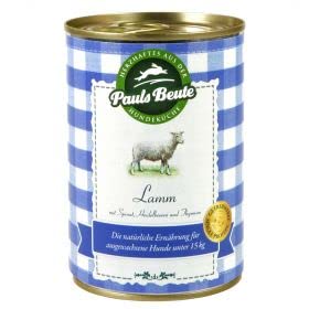 Pauls Beute Sparpaket 400g, 24 Dosen gemischt Rind,Lamm,Pute und Hühnchen