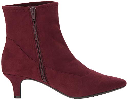Rockport Women's Kimly Stretch Bootie Ankle Boot, Wine Microsuede, 7 M Us #TOP5