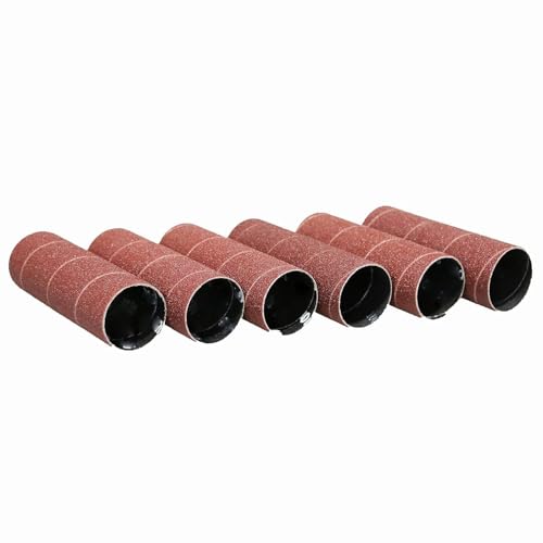 Dark Stone Sanding Sleeves for Oscillating Spindle Sander, Aluminum Oxide, 6-Pack (1/2, Inches, 100)