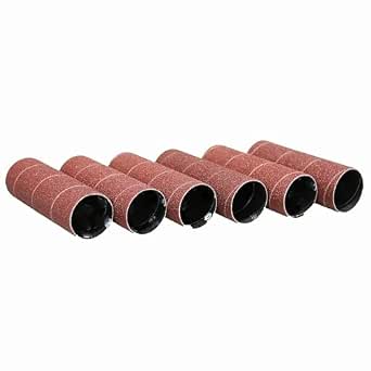 Dark Stone Sanding Sleeves for Oscillating Spindle Sander, 3-inch, 6-Pack