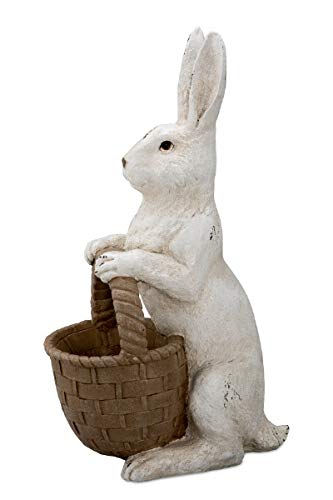 Hase mit braunem Korb