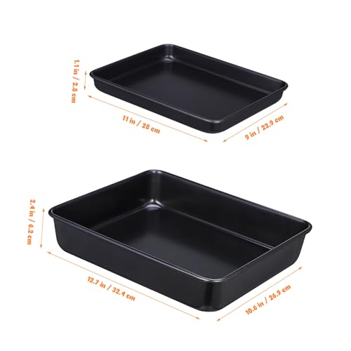 Plaques de cuisson inox lot de 2 pour gâteaux et biscuits - 8