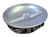 Vintage Style Plaid Sand Bean Bag Ashtray (SilverTopBurgundyBottom)