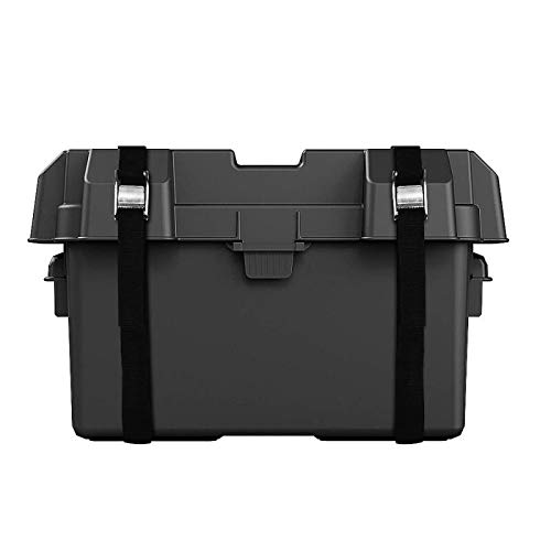 Battery Box Hold-Down Strap Tie Down Strap For Gas Fuel Heavy Duty Battery Box Replament Tie Down Strap Kit Anti-Uv Strap With Stainless Steel Cam Buckle, Stainless Steel Deck Loop Mounts, Ss Screws #TOP4