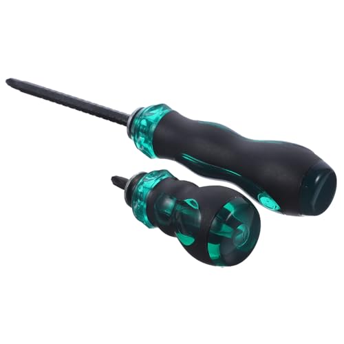 Gadpiparty 2 Piezas destornillador herramienta multifunción computer watch conductor reparación de suministro herramienta de mano del hogar mango de polipropileno Dark Green