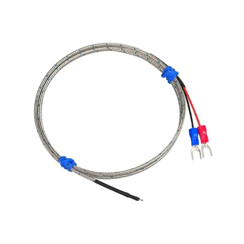 Weldable K Type Thermocouple, Bead Probe, Exposed Sensor, Fast Response, 0-600°C, Industrial Bare Wire(E-4m)