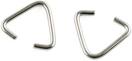 Amazon.com: E-outstanding 100-Pack Triangle Open Rings 13x10mm Metal ...