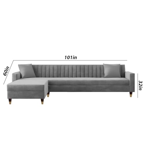 Image of Casaliving Garcia LHS 6 Seater L Shape Sofa Set for Living Room (Dark Grey Colour) Premium Fabric Sofa
