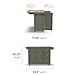 Homestyles Mobile Kitchen Island Cart with Wood Top and Dropleaf Breakfast Bar, 18