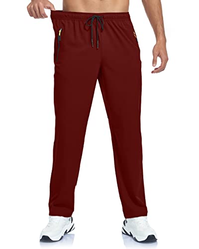 Image of Men's Lightweight Hiking Pants Breathable Quick Dry Fit Waterproof Camping Fishing Running Athletic Active Jogger Pant