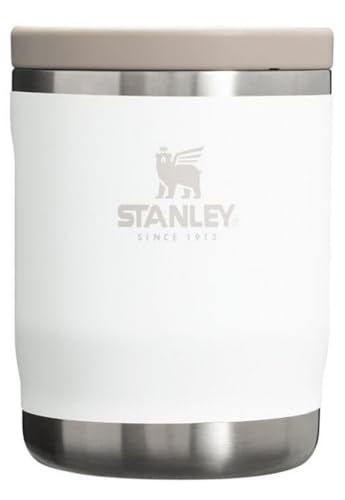 STANLEY Adventure To-Go Food Jar 12 oz | Vacuum Insulated Thermos Food Container | Wide Mouth Screw On Lid | Packable for Travel | Stainless Steel with Leakproof Lid | BPA-Free | Frost