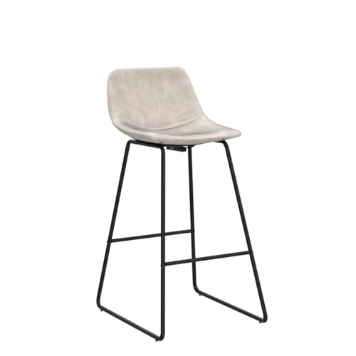 Image of HeuGah Bar Stools with Backs Set of 3 for Island, Faux Leather Bar Chairs