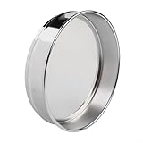 20 cm verchromter Rahmen Testsieb mit 304 Edelstahlgeflecht, Laborprobeninspektion und Medizin-Analyse-Screening-Werkzeug, mehrere Öffnungsgrößen von 2 mm bis 0,15 mm (18 Maschen)