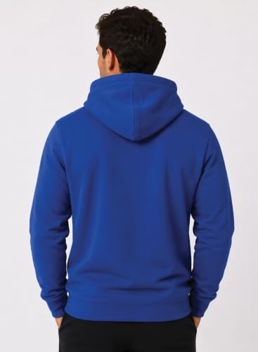 Image of ADRO Mens Abstract Graphic Hoodie | 320 GSM Cotton Poly Fleece | Regular Fit Contemporary Artistic Sweatshirt for Winter & Streetwear