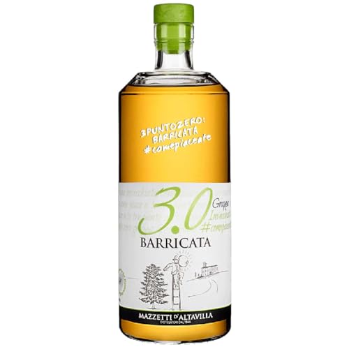 Mazzetti d'Altavilla, Grappa 3.0 Barricata, Tresterbrand aus Italien, 40% Vol., 700ml