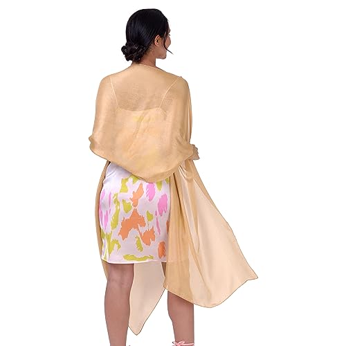 BlackButterfly Metallic Sparkle Bridal Wedding Party Evening Shawl Pashmina Wrap4