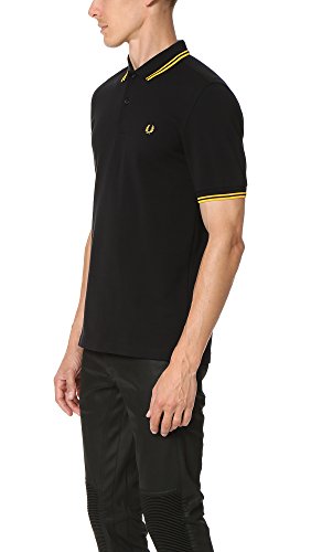 Fred Perry M3600, Polo Uomo, Nero (Black/Yellow)