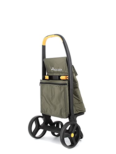 Einkaufstrolley Rolser M Clec Thermo Polar M8 Plus Lemon 4 große Räder - Kaki – Bild 4