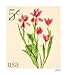 Red Tulips 2024 5-Cent (Sheet of 20) Flowers Denominated Mail-Use Additional Postage Stamps