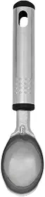 Mimo Style Colher de Aço Inoxidável para Sorvete, com Formato Arredondado, Prática e Multiuso. Com Alça no Cabo para Pendurar em Suporte de Parede, Faça Bolas de Sorvetes Com Facilidade