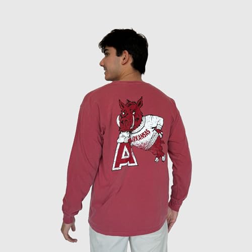 Arkansas Razorback Leaner Long-Sleeve T-Shirt | Officially Licensed NCAA | Soft Cotton, Classic Fit4