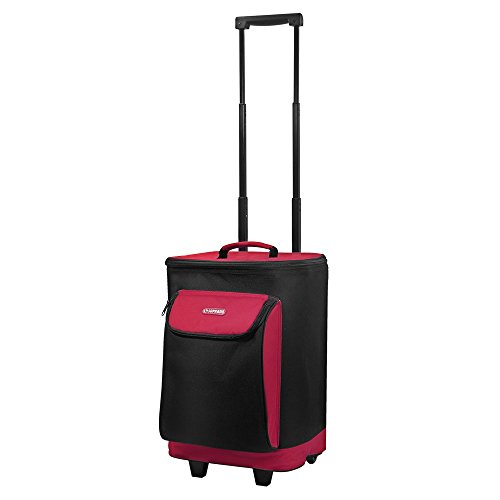 Bolsa Térmica 25L com Carrinho, Soprano, 0820, Preto/Vermelho, Médio