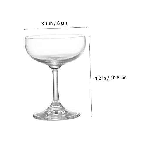 Luxshiny 4 Pcs Copo De Coquetel Retrô Copos De Cerveja Beber Coquetel Copos De Champanhe Taças De Co