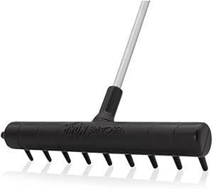 FlatLie Golf Bunker Rake Golf Tool - 9 Teeth Garden Rake Pitch Course ...