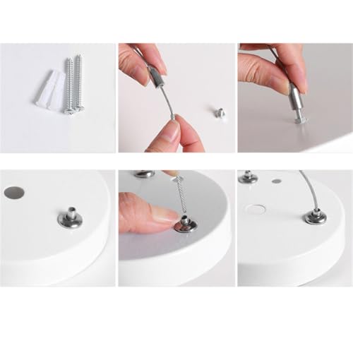 Lámpara colgante LED de 47 pulgadas ajustable para techos de dormitorio 7