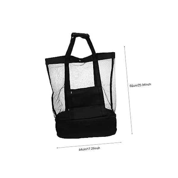 SHERCHPRY 5 St Strandväska Lätta Handväskor Tygväska För Strandmesh Organiseringsväskor Beach Treature Väskor Nätväska Researrangörsväskor Annan Strandleksaksväska Baddräktsväska Havet