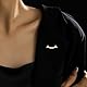 4 Stück Faux Brosche Kragen, Schal Clip Doppelköpfige, Cardigan-Ausschnitt Pullover Kleidung Sweater Shawl Clip Hut Tasche künstliche Dekoration Sicherheitsnadel Brosche Pullover Schal Clips