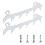 VooGenzek 2 Pezzi Kit di Punte per Paraurti e Abbattimento, Punta per Paraurti per Motosega, con Viti, Compatibile con Stihl MS170 MS180 MS210 MS250 017 018 021