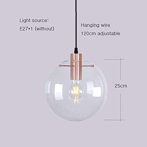 Plafonnier salon boule de verre LED moderne - 2