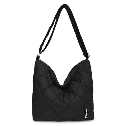 Sac à bandoulière en duvet grand sac hobo femme pour les courses et trajets