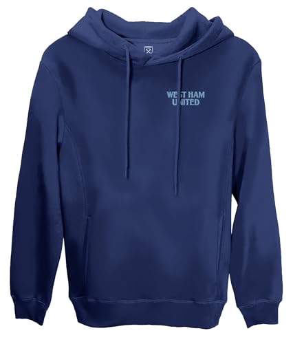 West Ham United Back Logo Fleece Pullover Hoodie - Navy2