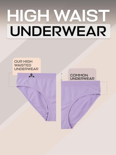 Image of Balanced Tech Moisture Wicking Underwear for Women, Seamless Workout Hipster Brief Bikini Panties