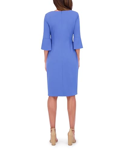 Image of Kensie Women's Belle Sleeve Scuba Crepe Midi Dress