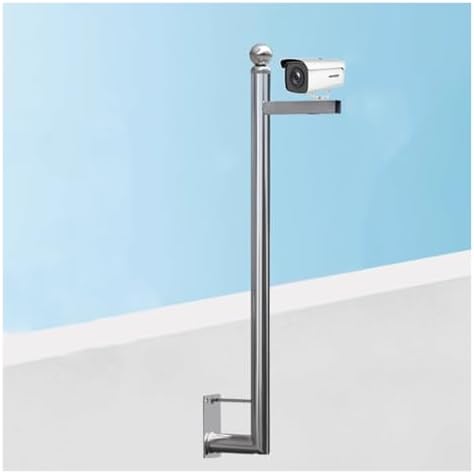 L-Shaped Security Camera Mount Bracket - Durable Wall Mount for Fences & Walls - Adjustable 2m-6.5ft - Ideal Home Surveillance Accessory for Enhanced Security