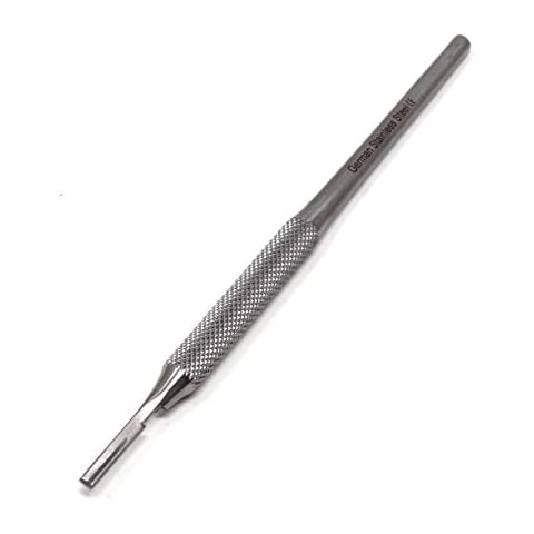 Premium Quality Round Scalpel Handle #3, Stainless Steel (Fits Size 9-16 Scalpel Blades) Cover