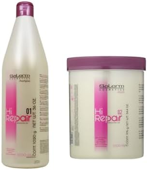 Salerm Hi Repair Shampoo and Repair Mask Combo Set