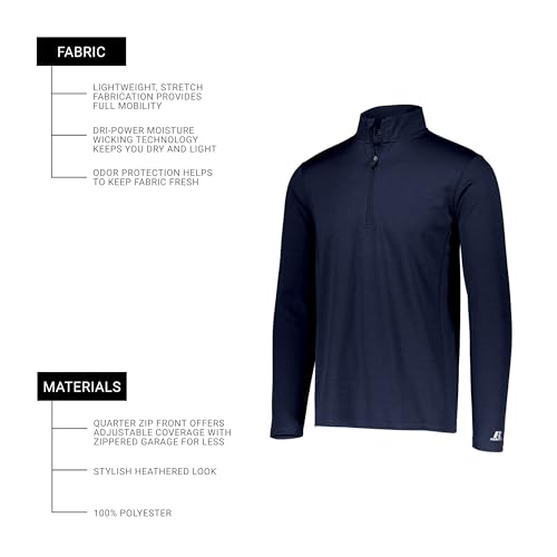 Image of Russell Athletic Men's Lightweight Performance 1 /4 Zip