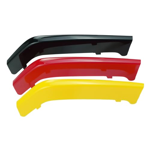 Image of German Flag Colors Auto Grille Inserts Stripes Trims,Standard Center Kidney Grilles Accessories Compatible with BMW 2013-2018 3-Series Sport F30 /F35 Car Interior Decoration(8 Beams),Color B