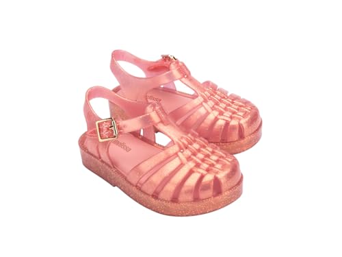 Image of mini melissa Possession Jelly Fisherman Sandal for Toddler and Kids | Iconic Fisherman Jelly Sandal for Toddlers & Girls, Adjustable Buckle, Waterproof, Bubblegum Scent, Play & Dress Shoes