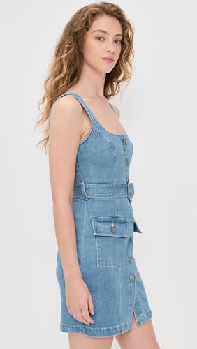 L'AGENCE Women's Button Front Tank Dress4